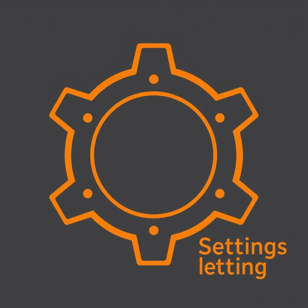 Gear icon representing settings and customization